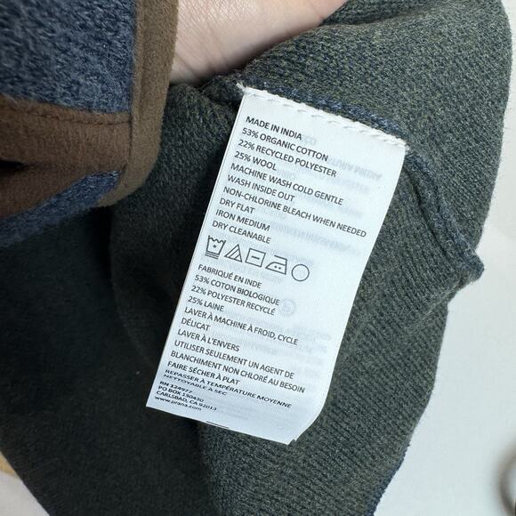 NWT Prana South Rock Green Sweater Dress XS Wool Organic Cotton Modest Church - Picture 11 of 12